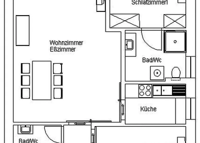 Апартаменты Bomhoffstr. 15, Whg. 4 Вестерланд